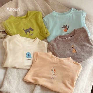 Mùa Xuân Thu Cotton Mỏng Áo Trẻ Em Bé Trai Dài Tay Phong Cách Hàn Quốc Cho Bé Quần Áo Trẻ Em Cotton