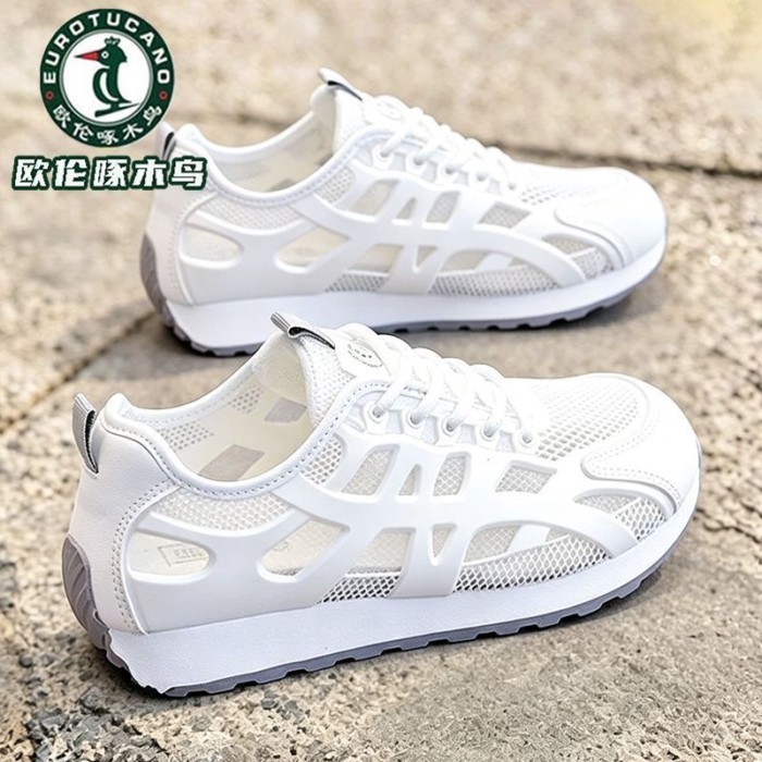 Mùa Hè Lưới Thời Trang Thoáng Khí Giày Sandal Chạy Bộ Đa Năng Giày Thể Thao Nữ Đế Dày