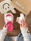 dép đế dày hình mèo dễ thương mới thoải mái mặc ngoài mùa hè, phối màu đa năng, dép xỏ ngón t