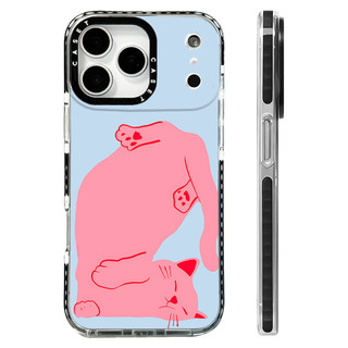 Bộ sưu tập thú cưng Vỏ sạc từ tính không dây cho mèo ngủ dễ thương Tương thích cho IPhone 16E 14 Plus 11 12 13 15 16 17 Pro Max Cover 17AIR Silicone mềm trong suốt Vỏ chống sốc