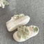 Giày vải đế dày dành cho nữ, giày mỏng, thoáng khí, màu trắng, giày bánh mì thông thường