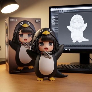 Hàng sẵn có Cuckoo Gaga Penguin Hình búp bê dễ thương cao 6cm Quà tặng sinh nhật để bàn Búp bê tran