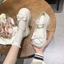 Nơ Ngọc Trai Mary Jane Nhỏ Giày Da Nữ Ngọt Ngào Và Dễ Thương Lolita Giày Giày Đơn