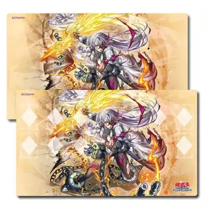 600x350mm OCG Dogmatika Fleurdelis Thảm chơi thẻ giao dịch Thunderbolt Yu-Gi-Oh! Đồ chơi thảm thẻ cao su cạnh đơn