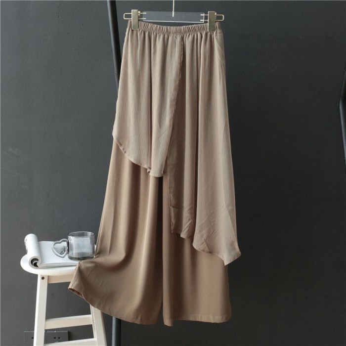 Vuông Tập Khiêu Vũ Mặc Quần Khiêu Vũ Quần Ống Rộng Lỏng Lẻo Nữ Cạp Cao Khiêu Vũ Cổ Điển Quần Khi