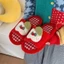 Apple Dép Lanh Nữ Bốn Mùa Nhà Trong Nhà Cotton Và Vải Lanh Thoáng Khí Chống Trơn Trượt Im Lặn
