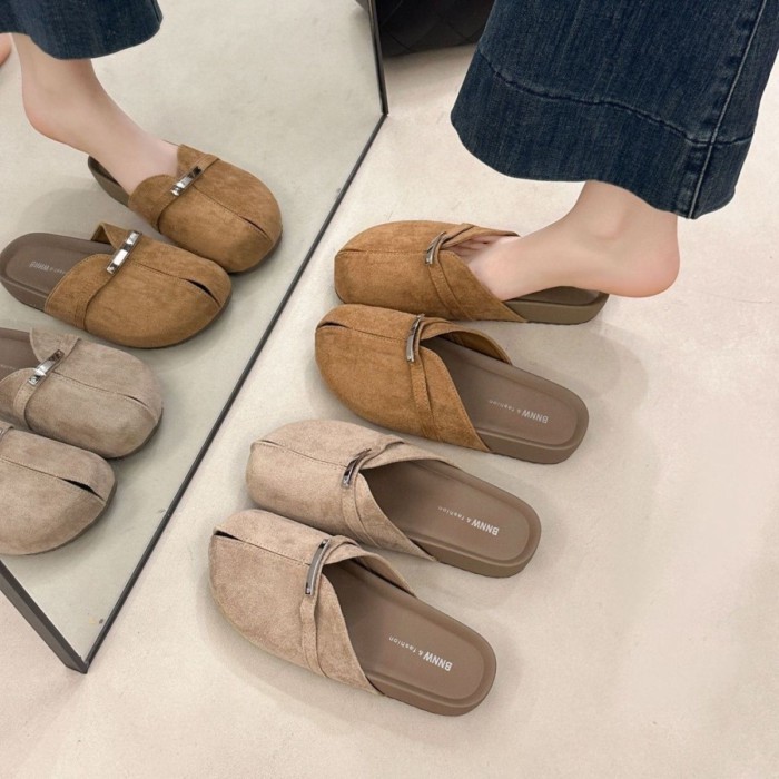 đôi dép xỏ ngón Baotou đế dày dành cho nữ mặc ngoài xuân hè mới thời trang cổ điển Giày Birkenst