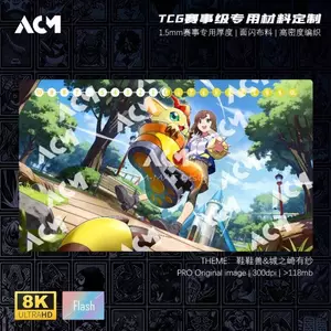 DTCG Digimon 600x350mm Shoemon Series Thẻ Giao Dịch Playmat 1.5mmNoSeamEdge Arisa Kinosaki Bảng Cao Su Đơn Thẻ Trò Chơi Thảm Đồ Chơi