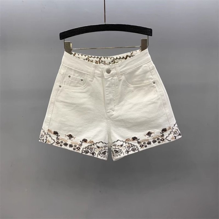 Quần Jean Thêu Jacquard Nữ Mùa Hè 2026, Ôm Dáng Rộng, Thời Trang và Cá Tính