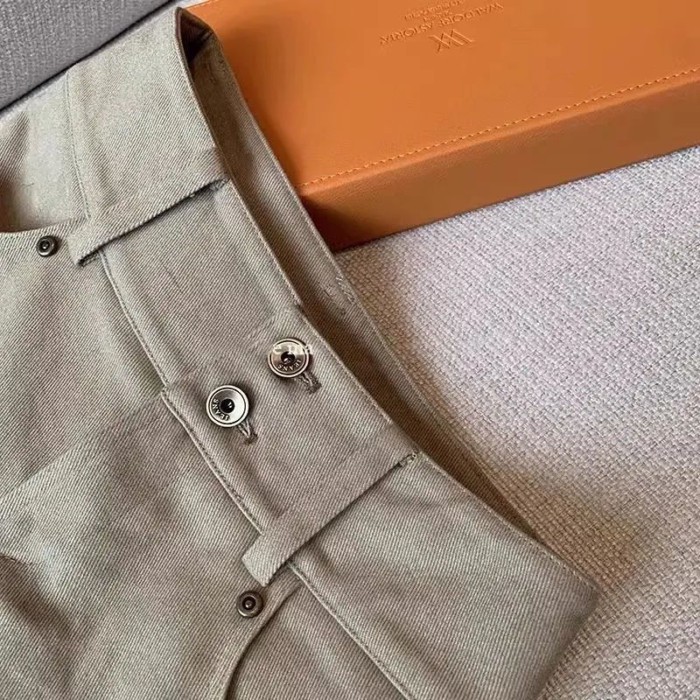 Quần Short Lười Kaki Denim Tăng Cường Ôm, Phù Hợp Xuân Hè
