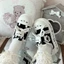 Rilakkuma dễ thương hàng ngày đa năng lolita giày thể thao màu đen và trắng phù hợp với giày