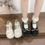 Nơ Ngọc Trai Mary Jane Nhỏ Giày Da Nữ Ngọt Ngào Và Dễ Thương Lolita Giày Giày Đơn