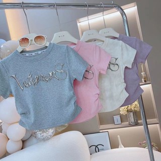 Áo thun trẻ em phong cách mùa hè cho bé lớn hơn, quần áo mùa hè thời trang phong cách hàn quốc, tay