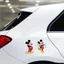 Chuột Mickey Hoạt Hình Anime Dán Tủ Lạnh Trang Trí Dán Chống Thấm Nước Vệ Sinh Phòng Tắm Kính Tự Dính Dán