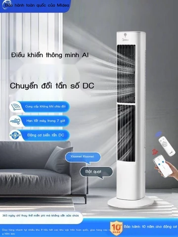 [Siêu Hot] Quạt tháp Midea dùng trong gia đình, bàn và đứng yên tĩnh, có chức đảo chiều, tiết kiệm