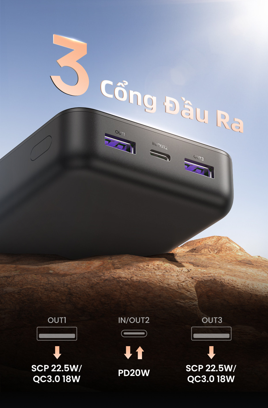 【Pin Sạc Dự Phòng Có Thể Đặt Hàng】Sạc dự phòng UGREEN 20000mAh/10000mAh PD20W Sạc nhanh cho điện thoại Android|Bảo hành – ảnh mô tả chi tiết 3