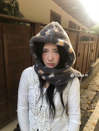 Mũ yếm nữ phong cách Hàn Quốc, hoạ tiết hoa sang trọng và ấm áp