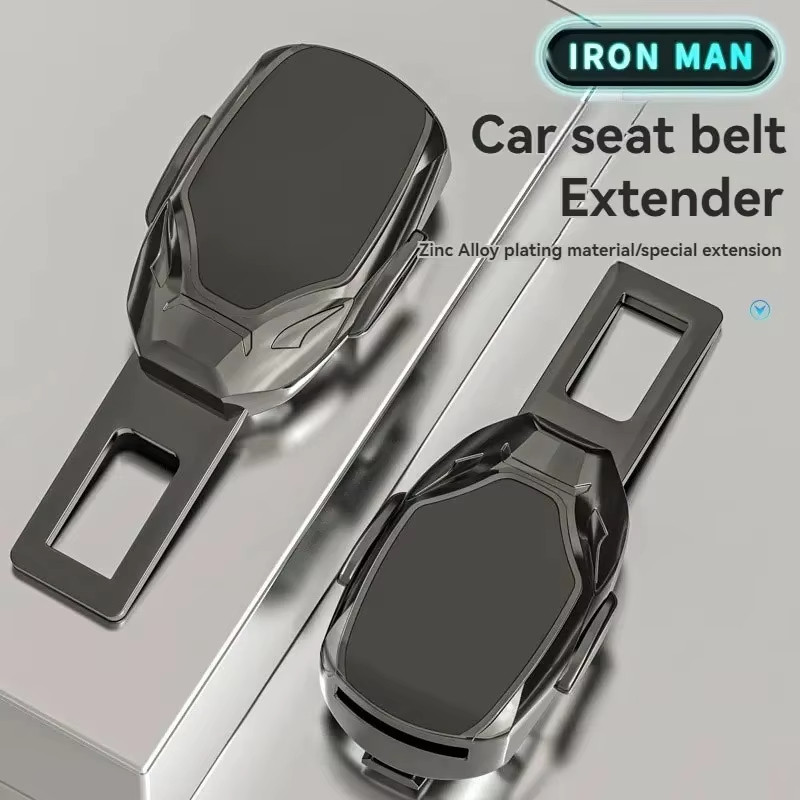 2 Chiếc Hợp Kim Dây An Toàn Ô Tô Mở Rộng Cắm Khóa Dây An Toàn Kẹp Có Thể Điều Chỉnh Mở Rộng Cho Tesla Porsche Phụ Kiện Ô Tô
