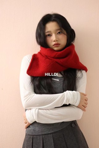 Khăn len nữ phong cách Triều Đại Hàn Quốc, nút kim cương sang trọng, phù hợp mùa thu đông