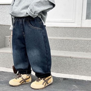Quần bé trai, quần nhung, quần jeans dáng rộng trẻ em đẹp, dày vừa phải