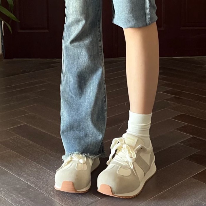 Giày bố thể thao Ugly Forrest Gump dành cho nữ đế dày thiết kế sang trọng giày bánh quế dành cho si