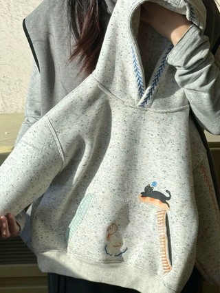 Áo nỉ bé trai và bé gái, áo hoodie nhung đa năng dành cho trẻ em thời trang và đẹp trai, áo dày có