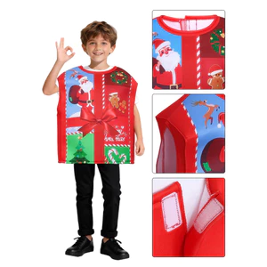 Hộp quà tặng Giáng sinh cosplay quần áo trẻ em cosplay trang phục biểu diễn cosplay trang phục biểu diễn cho trẻ em khuôn viên trường