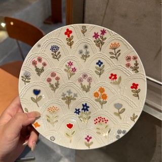Bộ đồ ăn gốm gồm đĩa tinh tế cho bữa sáng, tráng miệng, phong cách nghệ thuật phương Tây