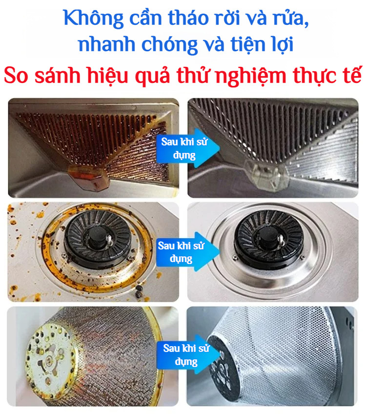 Thiết kế của Dung Dịch Tẩy Dầu Mỡ Dạng Bọt Làm Sạch Bếp