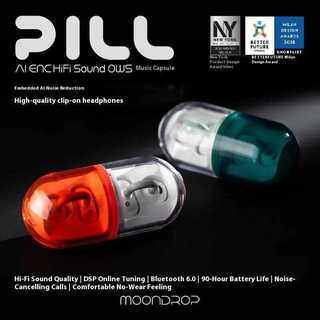 Tai nghe không dây MOONDROP PILL Bluetooth AI Music Capsules Tai nghe giảm tiếng ồn