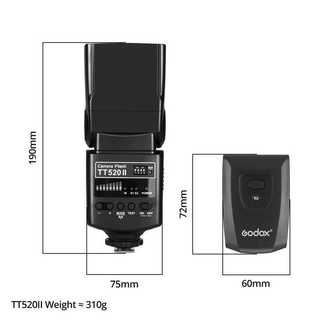 Đèn flash Godox TT520II cho máy ảnh DSLR Canon Nikon Pentax