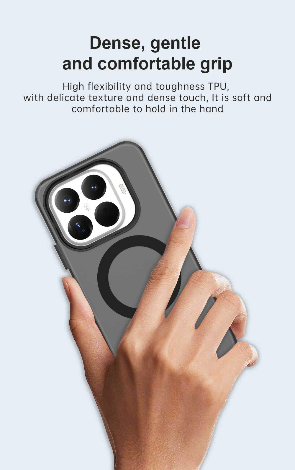 Ốp điện thoại mờ từ tính Lenuo cho Xiaomi 17T 15T 14T Pro Xiaomi 17 Pro Max 15 14 Pro Ultra 5G Vỏ màu kẹo Vỏ mỏng địa chấn trong suốt – ảnh mô tả chi tiết 2
