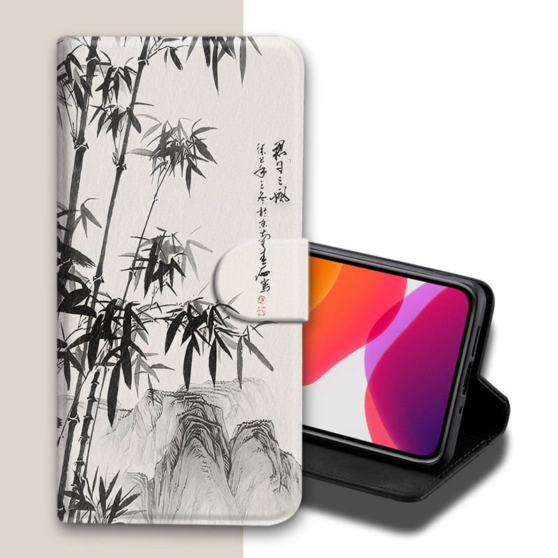 Ốp Da Phong Cách Trung Quốc Thích Hợp Cho LG G7 G8 G8X V50S V50 V60 ThinQ Mountain Water Phone Case Vỏ Bảo Vệ