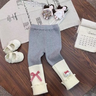 Tất nhung nhung của Đức cho bé gái mặc ngoài quần mùa mùa quần ống nhỏ cho bé gái Quần legging nhun