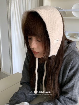 Earmuffs Ren-Up Len Dệt Kim Phong Cách Hàn Quốc, Giữ Ấm Và Che Tai Trong Mùa Thu Đông
