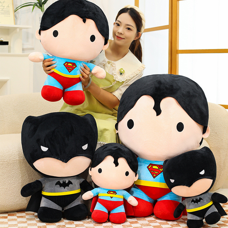Batman Hoạt Hình Siêu Nhân Phong Cách Justice League Búp Bê Sang Trọng Có Làm Đầy Mềm Cho Trang Trí Phòng Kid