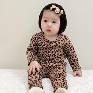 Bộ Quần Áo Và Quần Dài Đức Nhung Cho Bé Trai Và Bé Gái Da Báo Hai Bộ Quần Áo Ở Nhà Ấm Áp bộ Đồ Ngủ