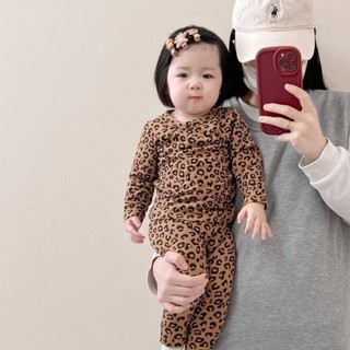 Bộ Quần Áo Và Quần Dài Đức Nhung Cho Bé Trai Và Bé Gái Da Báo Hai Bộ Quần Áo Ở Nhà Ấm Áp bộ Đồ Ngủ