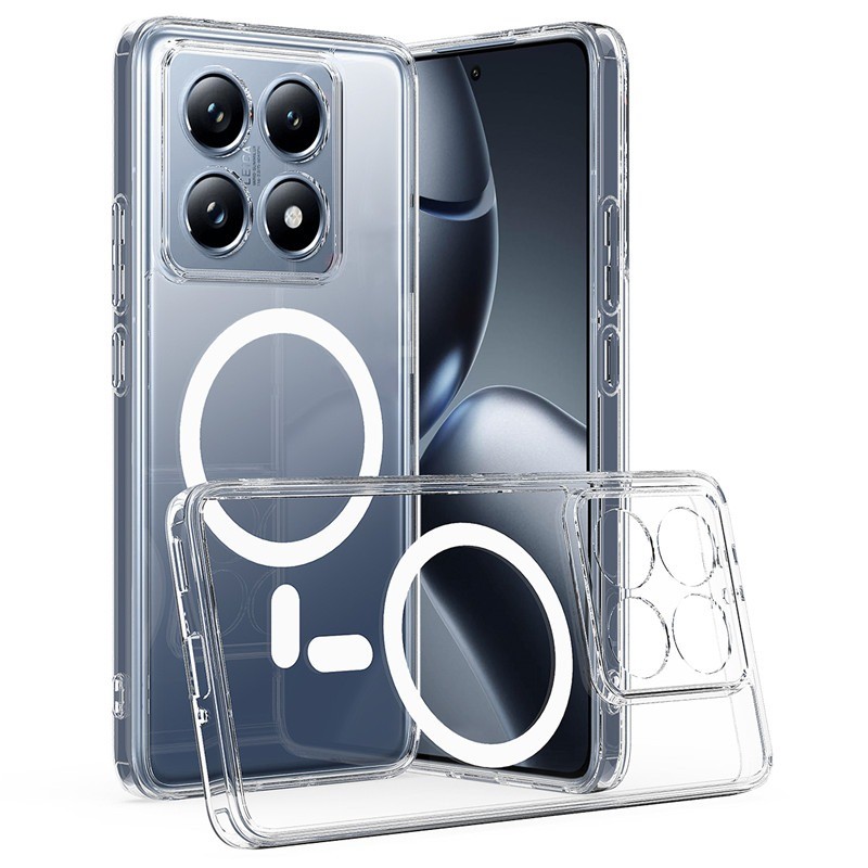 Ốp điện thoại từ tính trong suốt BKWHALE cho Xiaomi 17T 17 15T 15 14T Poco F6 F7 F8 F9 Ultra X6 X7 X8 Pro Max Redmi K100 K90 Pro Max Vỏ mềm trong suốt Vỏ điện thoại chống sốc Acry… – ảnh mô tả chi tiết 4