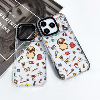 Ốp lưng gói phiêu lưu Puglie Pug hoạt hình dễ thương Tương thích cho IPhone 12 13 14 151617ProMax 12 13Mini Cover X XR XS Max Silicone Mềm Clear SE 2022 6 7 8 Plus 17AIR Vỏ Chống Sốc