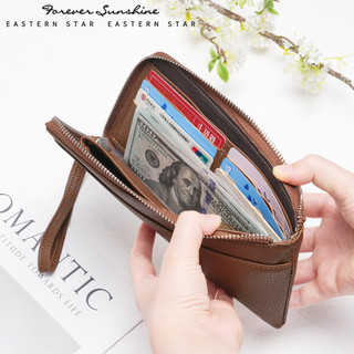 MONICOO Thời Trang Nữ Dài Siêu Mỏng Dây Kéo WALLET Túi Cầm Tay Đựng Thẻ PU Nữ Ví Đựng Tiền Xu Nhật Bản Hàn Quốc TƯỜNG