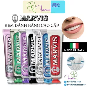 Marvis Classic Premium Italian Toothpaste Helps Whiten Teeth, Removes Plaque, Cleans Teeth and Freshens Mouth