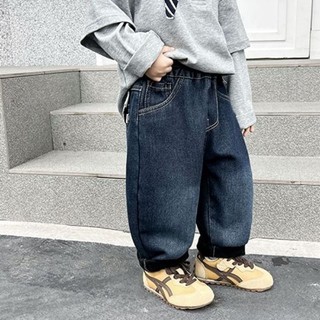 Quần bé trai, quần nhung, quần jeans dáng rộng trẻ em đẹp, dày vừa phải