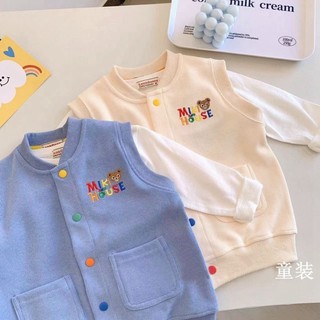 Áo khoác trẻ em dành cho trẻ nhỏ và vừa, bé gái, áo ghi lê thời trang, áo khoác có túi