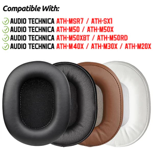 Dành Cho Âm Thanh Technica M50XBT M50RD MSR7 M50 M50X M40X M30X M20X SX1 ATH M-Series Tai Nghe Earpads Đệm Bọt Biển Bịt Tai Thay Thế