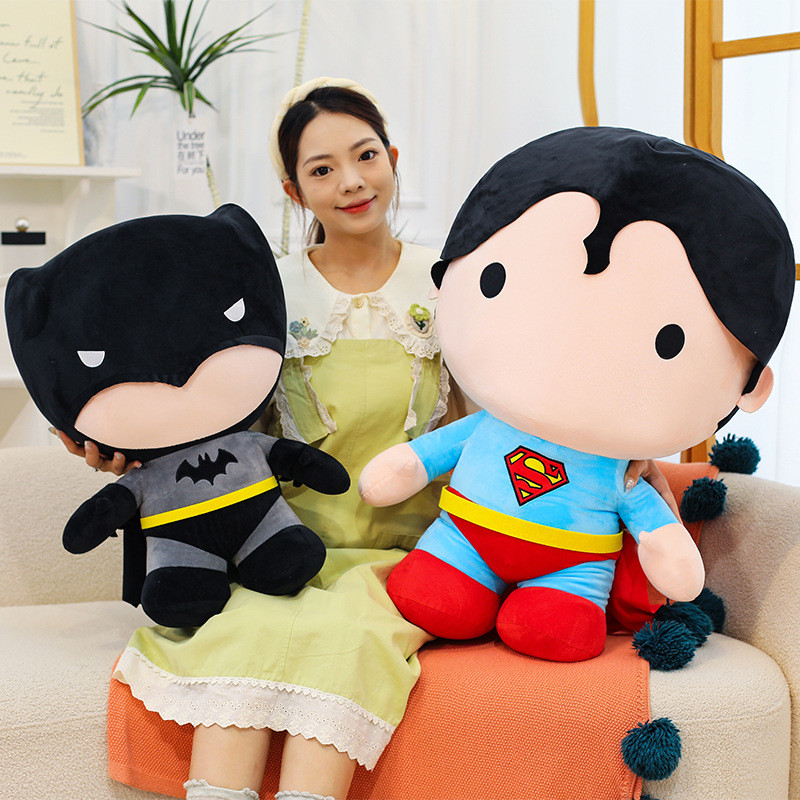 Batman Hoạt Hình Siêu Nhân Phong Cách Justice League Búp Bê Sang Trọng Có Làm Đầy Mềm Cho Trang Trí Phòng Kid
