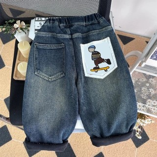 Quần bé trai, quần nhung, quần jeans dáng rộng trẻ em đẹp, dày vừa phải