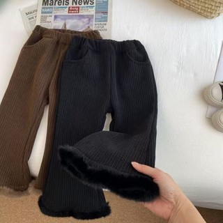 Quần bé gái, quần chuông sành điệu, quần nhung thời trang cho bé vừa và nhỏ, bé gái