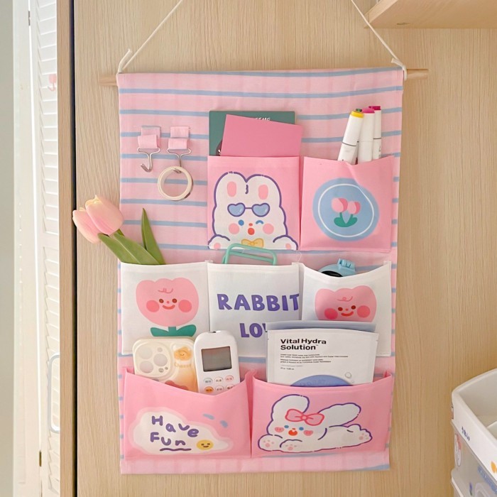 Túi Bảo Quản Dễ Thương Treo Tường Phía Sau Cửa Treo Tường Nhiều Lưới Túi Bảo Quản Rèm