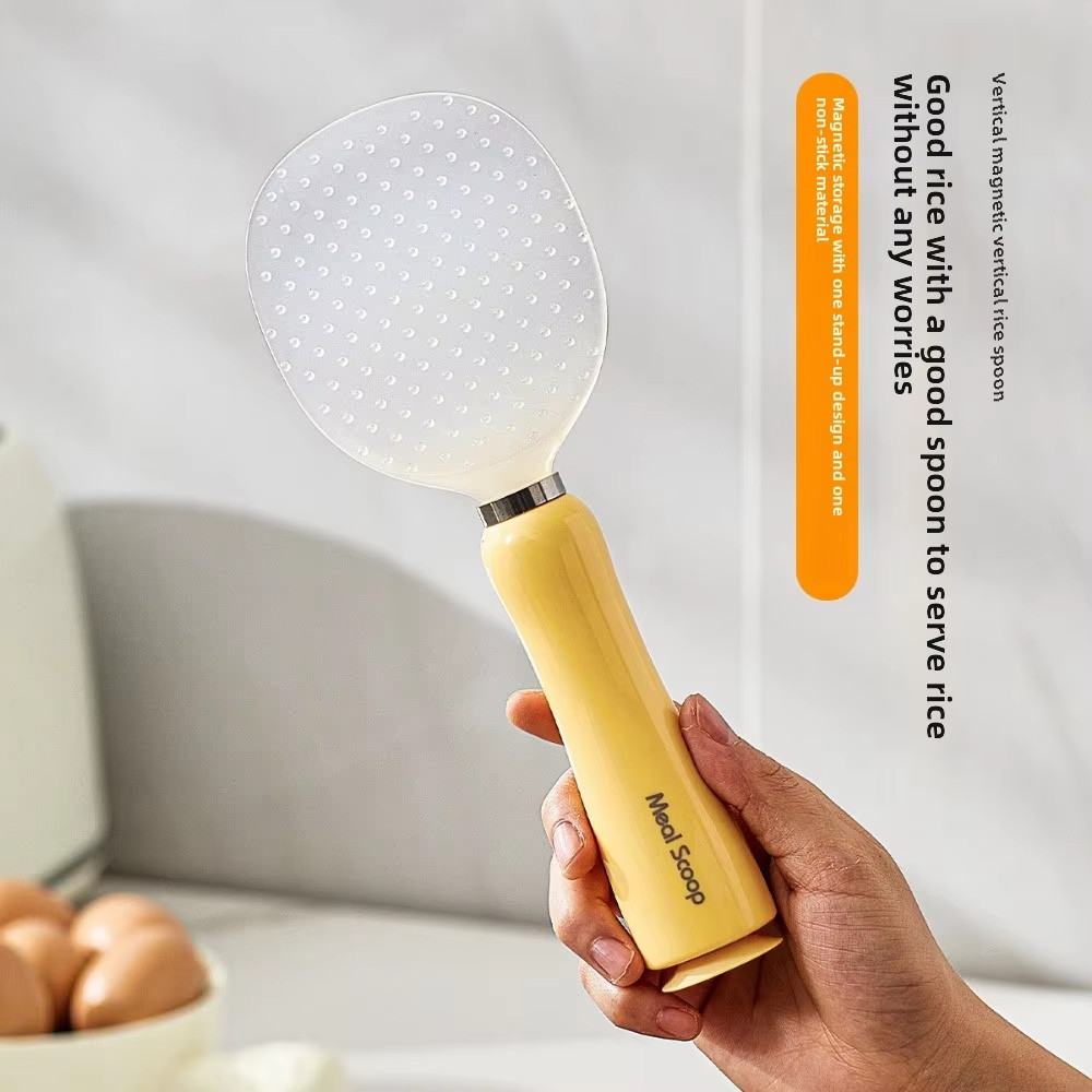 2 Chiếc Sáng Tạo Thìa Cơm Từ Tính Chống Dính Chịu Nhiệt Dày Đứng Thìa Cơm Cho Dụng Cụ Nhà Bếp